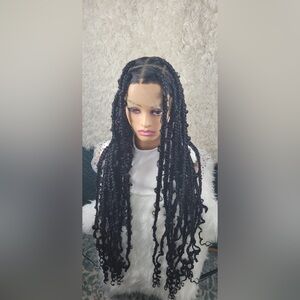 Black Braided Wig for Women
